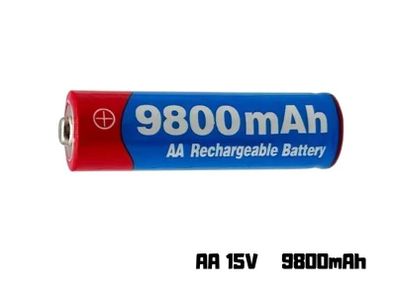 AA Rechargeable Battery 1.5V High Capacity 9800mAh