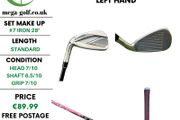 Taylormade Stealth #7 Iron 28 Degree / Airspeeder 50 A Senior / Left Hand