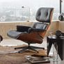 Replica Lounge Chair with Ottoman NORMAL W Palisander Image 5