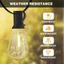 Outdoor String Lights Mains Powered, 120FT ST38 LED Festoon Lights Outdoor, IP44 Waterproof Globe Garden String Lighting with 60 2 Bulbs, 2200K Indoor/Outside Patio Lights for Decor Cafe Party (FREE SHIPPING) Image 2