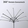 Lash Light, LED Floor Lamp, Reading Floor Lamp, Adjustable Gooseneck, 3 Heights, 10W Dual Brightness, Portable Standing Lamp for Eyelash Extensions, Makeup, Office Image 3