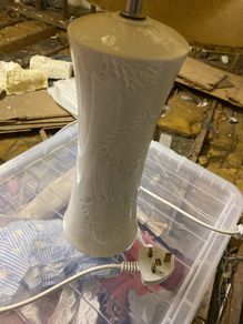Belleek lamp