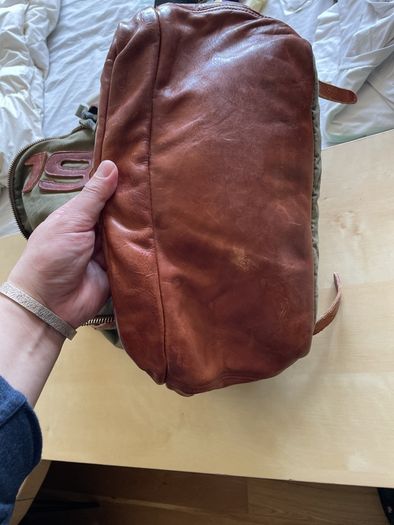 Military style leather Laptop/travel bag