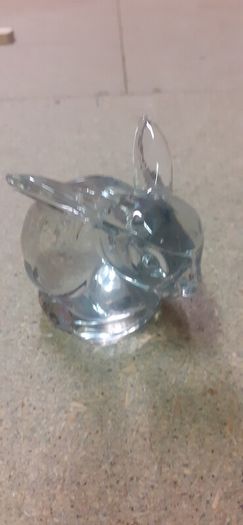 Glass rabbit ornament