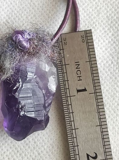Amethyst pendant necklace