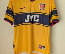 Genuine Original Arsenal Away Shirt 1997/1999 - Men's Medium