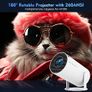 Magcubic HY300 Pro 4K Projector, Android 11, Allwinner H713, Wireless 5.0, UK Plug, 1280/720P HD Home Cinema, Outdoor Portable, 180 Adjustable Stand, Wireless, Compatible with Android 11 TV Box, Outdoor Projector | Modern Cylindrical Design | Compact Image 4