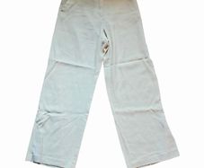 H&M linen-blend wide leg trousers