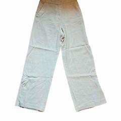 H&M linen-blend wide leg trousers