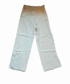 H&M linen-blend wide leg trousers
