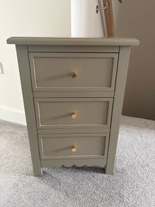 Pair of Taupe Bedside Lockers