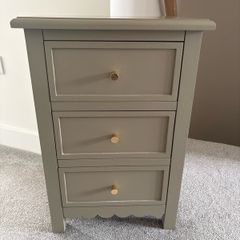 Pair of Taupe Bedside Lockers