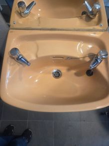 Retro/ Vintage bathroom sink and toilet