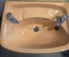 Retro/ Vintage bathroom sink and toilet