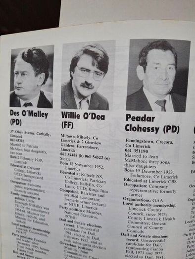 Vintage Irish Politics In Ireland In The 80's Magill Election February  1987 Annual Campaign  , Full Results  Td's  Profiles