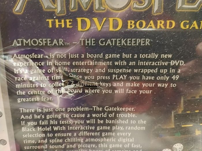 Atmosphere The Gatekeeper DVD Board Game NEW SEALED