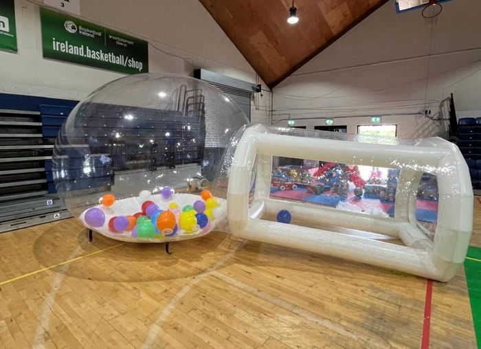 Inflatable bubble dome