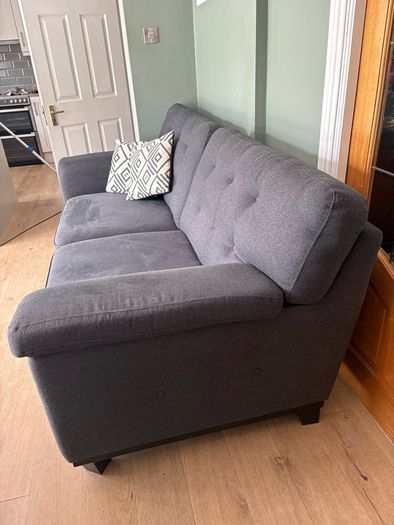 3 seater sofa and footstool
