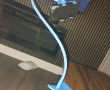 1 Gooseneck Phone Holder with Flexible Arm 360 Swivel Long Arm Clip Phone Holder