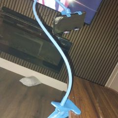 1 Gooseneck Phone Holder with Flexible Arm 360 Swivel Long Arm Clip Phone Holder