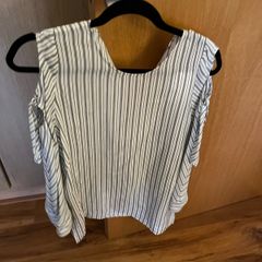Sandro blouse and Vila denim skirt. Size S