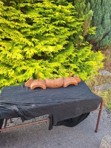 Old traditional beef yoke farming object possible to post