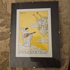 Bestie Framed Card Under Glass. 1995 In Good Condition.  See Photos For Same.