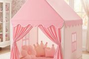 Kid Tent with Lights - Kids Play Tents for Toddlers Kids Tents Indoor Playhouse - Princess Tent for Girls Toy House Gift (Pink Play Tent)