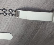 Decorative belt with rhinestones