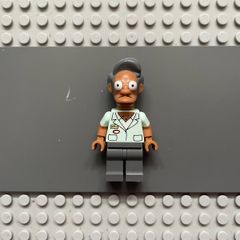 lego simpsons sim025 Apu Nahasapeemapetilon minifigure with Name Tag