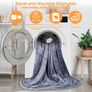 Heated Blanket Electric Throw 160x130CM, 10 Levels &1-9H Timer Auto-Off, Machine Washable, Soft Flannel Sherpa Full Body Warming, Sofa Bed Office Use, Heating Blanket Image 6
