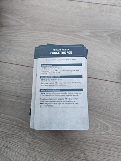 Warhammer 40k Chapter Approved Mission Deck