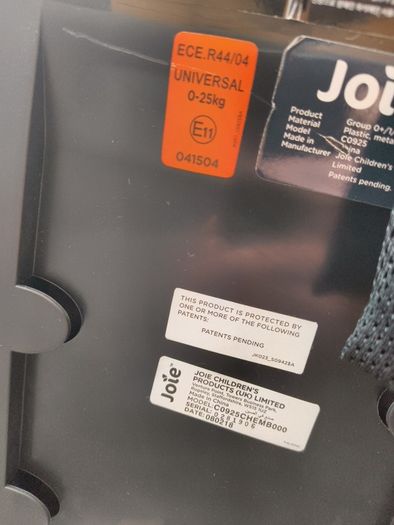 Joie car seats