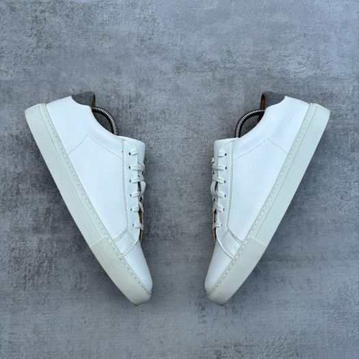 white eleventy trainers