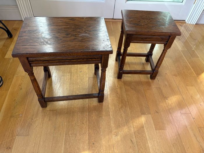 Pair Vintage Nesting Side tables