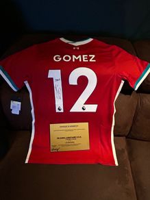 Liverpool jersey signed by Joe Gomez
