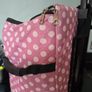 Sewing Machine Wheeled Trolley Rolly Bag in Mauve Polka Dot Image 3