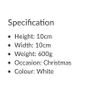 Plain Ceramic Christmas Ornament Pack Image 5
