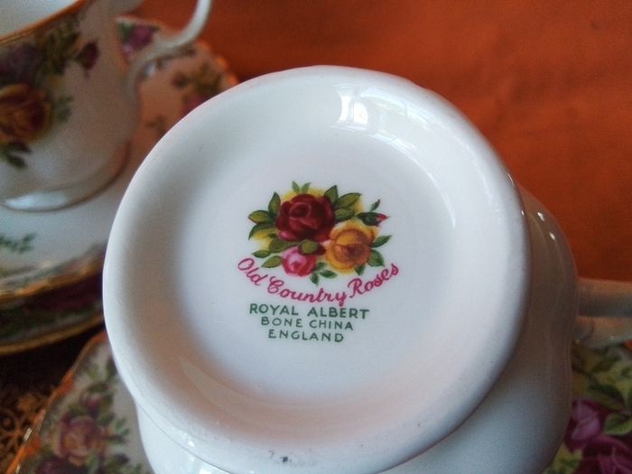 Four Good Royal Albert "Old Country Roses" Trio's
