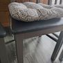 Wooden dining chairs with cushions Image 4