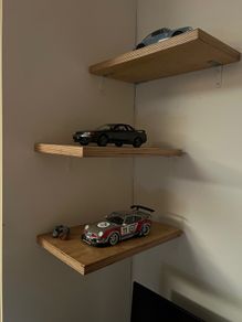 Plywood shelves