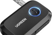 Aux Bluetooth 5.4 Adapter for Car, Bluetooth Receiver for Car/Home Stereo/Speaker/Wired Headphones, Handsfree Call, Dual Device Connection, 15 Hour Playtime