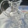 Tyrone Crystal Cut Glass Milker and Sugar Bowl Image 4