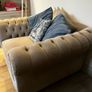 Chesterfield Arm Chair and Footstool Image 3
