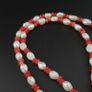 Delicate Freshwater Pearl and Rose Quartz Beads Necklace Image 4