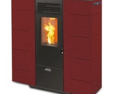 Subtile 6 Bordeaux Slimline Wood Pellet Stove