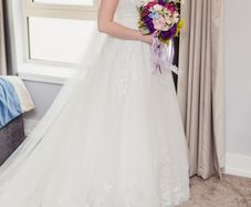 Size 12 Wedding dress with storage box