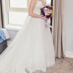Size 12 Wedding dress with storage box