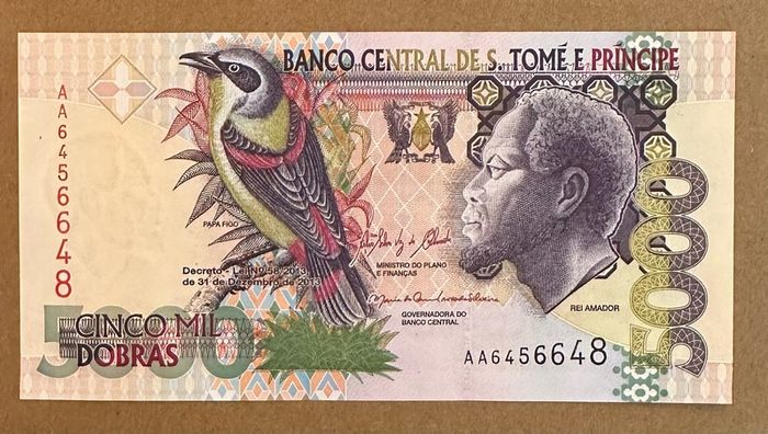 Sao Tome E Principe 5000 Dobras 2013 Banknote