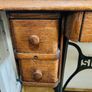 Vintage wooden singer sewing table Image 3